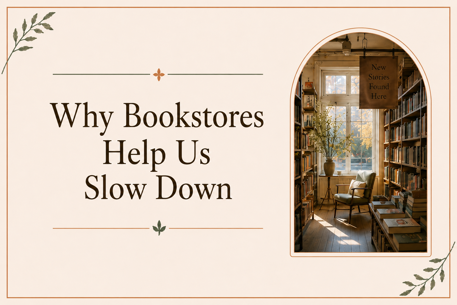 Why Bookstores Help Us Slow Down
