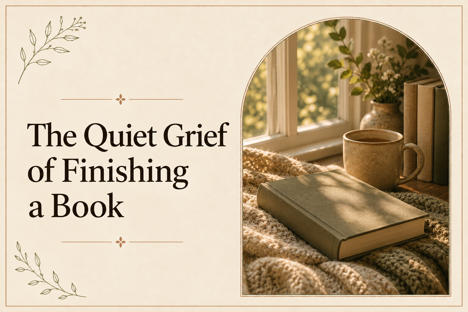 The Quiet Grief of Finishing a Book